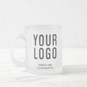 Aangepaste zakelijke Logo Matglas Koffiemok (Links)