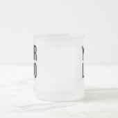 Aangepaste zakelijke Logo Matglas Koffiemok (Center)