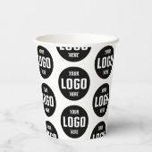 Aangepaste zakelijke Logo merk papier kopjes – Per Papieren Bekers (Achterkant)