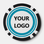 Aangepaste zakelijke logo merk pokerchips voorbeel (Achterkant)