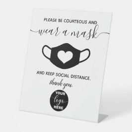 Aangepaste zakelijke Logo merkveiligheid Draag een Reclamebord Met Voetstuk