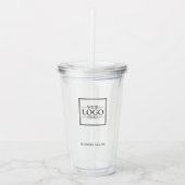 Aangepaste zakelijke Logo met aangepaste tekst Acryl Drinkbeker (Voorkant)