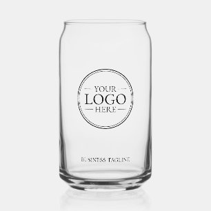 Aangepaste zakelijke Logo met aangepaste tekst Blikvorm Glas