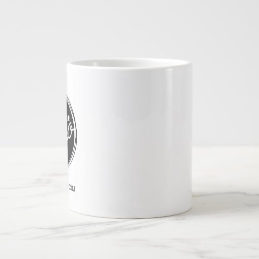 Aangepaste zakelijke Logo met aangepaste tekst kof Grote Koffiekop (Voorkant)