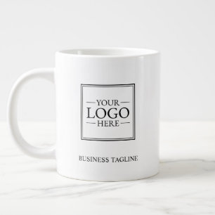 Aangepaste zakelijke Logo met aangepaste tekst kof Grote Koffiekop