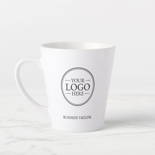 Aangepaste zakelijke Logo met aangepaste tekst kof Latte Mok (Links)
