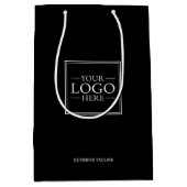 Aangepaste zakelijke Logo met aangepaste tekst Medium Cadeauzakje (Voorkant)