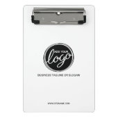Aangepaste zakelijke Logo met aangepaste tekst Mini Klembord (Voorkant)