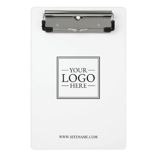 Aangepaste zakelijke Logo met aangepaste tekst Mini Klembord (Voorkant)