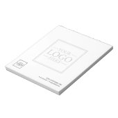 Aangepaste zakelijke Logo met aangepaste tekst Notitieblok (Linkerzijde)