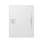 Aangepaste zakelijke Logo met aangepaste tekst Notitieblok (Linkerzijde)