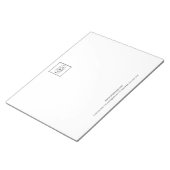 Aangepaste zakelijke Logo met aangepaste tekst Notitieblok (Schuin)