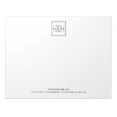 Aangepaste zakelijke Logo met aangepaste tekst Notitieblok (Voorkant)
