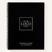 Aangepaste zakelijke Logo met aangepaste tekst Notitieboek (Voorkant)