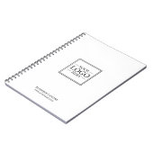 Aangepaste zakelijke Logo met aangepaste tekst Notitieboek (Linkerzijde)