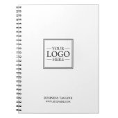 Aangepaste zakelijke Logo met aangepaste tekst Notitieboek (Voorkant)
