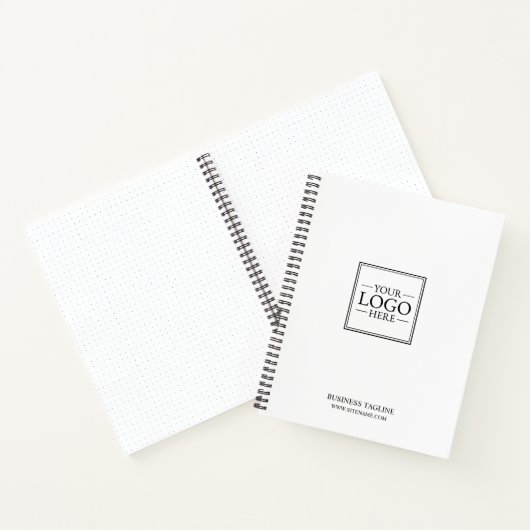 Aangepaste zakelijke Logo met aangepaste tekst Notitieboek (Binnen)