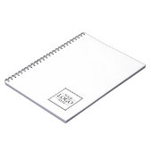 Aangepaste zakelijke Logo met aangepaste tekst Notitieboek (Linkerzijde)