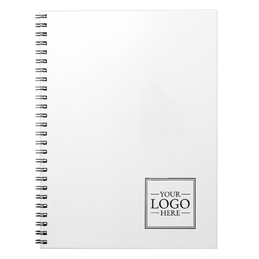 Aangepaste zakelijke Logo met aangepaste tekst Notitieboek (Voorkant)