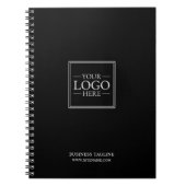 Aangepaste zakelijke Logo met aangepaste tekst Notitieboek (Voorkant)