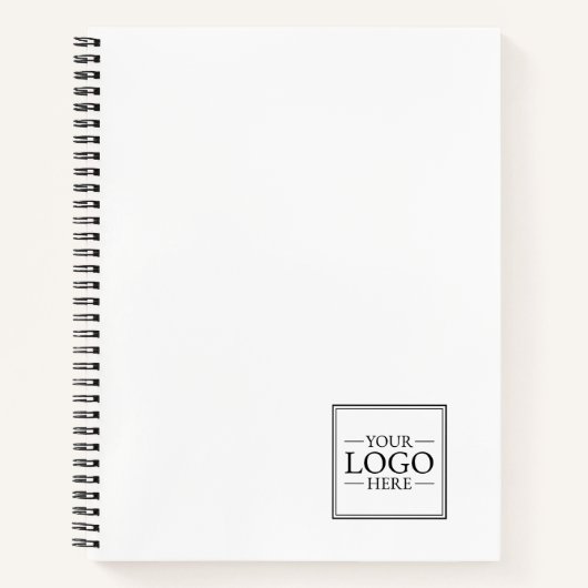 Aangepaste zakelijke Logo met aangepaste tekst Notitieboek (Voorkant)