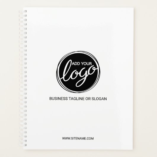 Aangepaste zakelijke Logo met aangepaste tekst Planner (Voorkant)