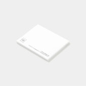 Aangepaste zakelijke Logo met aangepaste tekst Post-it® Notes (Schuin)