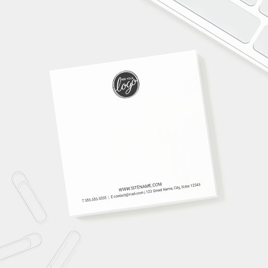 Aangepaste zakelijke Logo met aangepaste tekst Post-it® Notes