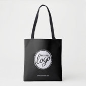 Aangepaste zakelijke Logo met aangepaste tekst Tote Bag (Voorkant)