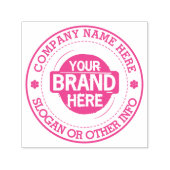 Aangepaste zakelijke Logo met bedrijfsnaam Zelfinktende Stempel (Design)