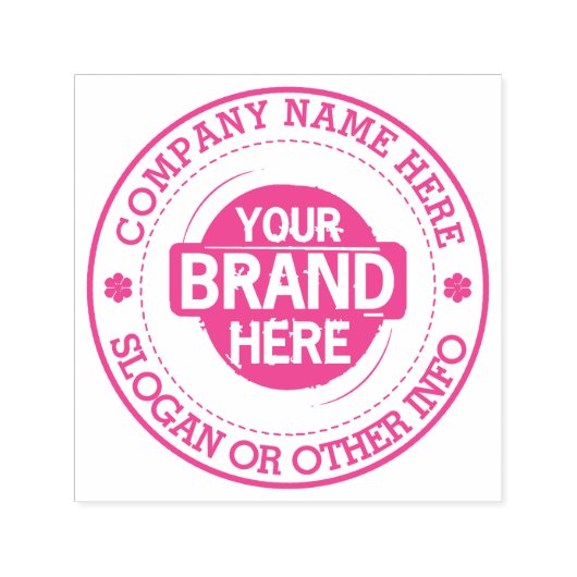 Aangepaste zakelijke Logo met bedrijfsnaam Zelfinktende Stempel (Design)