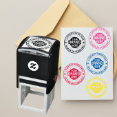 Aangepaste zakelijke Logo met bedrijfsnaam Zelfinktende Stempel