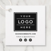 Aangepaste zakelijke Logo met pictogrammen voor so Bedankjes Labels (Voorkant)