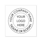 Aangepaste zakelijke Logo met tagline Zelfinktende Stempel (Design)