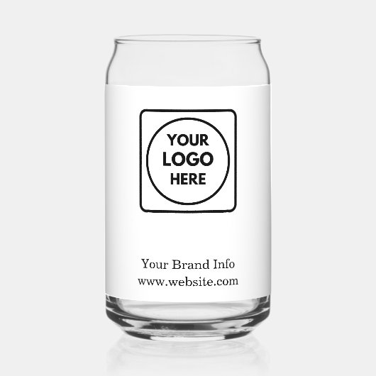 Aangepaste zakelijke Logo | Minimale moderne brand Blikvorm Glas (Voorkant)