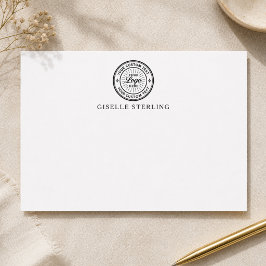 Aangepaste Zakelijke Logo Minimalistische Witte No Notitiekaartje
