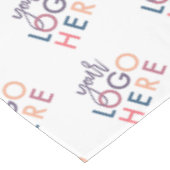 Aangepaste zakelijke Logo Modern Company Promotion Tafelkleed (Gekanteld)