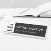 Aangepaste zakelijke Logo Modern minimalistische w Bureau Naambordje
