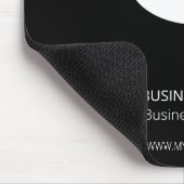 Aangepaste zakelijke Logo, modern zwart Muismat (Hoek)