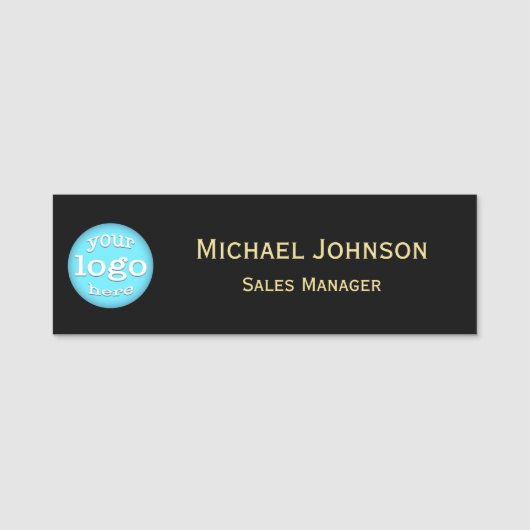 Aangepaste zakelijke Logo - Moderne werknemer Naamplaatje (Voorkant)