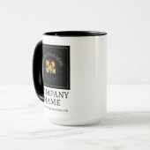 Aangepaste zakelijke logo mok, Bedrijfsgeschenk, B Mok (Voorkant links)