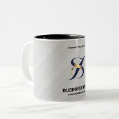 Aangepaste zakelijke Logo-Mok - gepersonaliseerde  Tweekleurige Koffiemok (Voorkant links)