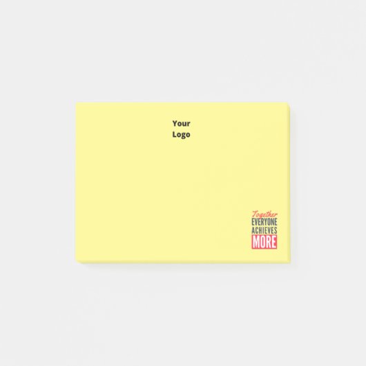 Aangepaste zakelijke Logo Motivatie IT-Kantoor Post-it® Notes (Voorkant)