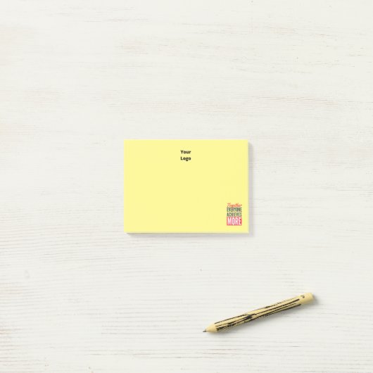 Aangepaste zakelijke Logo Motivatie IT-Kantoor Post-it® Notes (Op bureau)