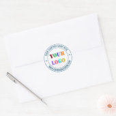 Aangepaste Zakelijke Logo Naam Stempel Sticker Voo (Envelop)