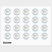 Aangepaste Zakelijke Logo Naam Stempel Sticker Voo (Vel)