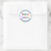Aangepaste Zakelijke Logo Naam Stempel Sticker Voo (Tas)