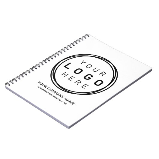 Aangepaste zakelijke Logo Notitieboek (Linkerzijde)