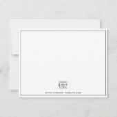 Aangepaste zakelijke Logo Notitiekaartje (Achterkant)