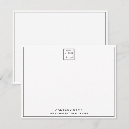 Aangepaste zakelijke Logo Notitiekaartje (Voorkant / Achterkant)